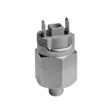 CAMOZZI Pressure Switch, Adjustable Diaphragm Pressure Switch-1/8 Nc-1-10Bar PM11-NC